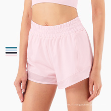 Short de course en polyester essentiel short sport féminin respirant